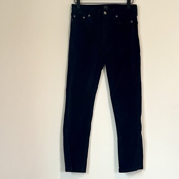 EDWIN Janet Cigarette Navy Corduroy Pant - Size: 26 - Picture 1 of 7